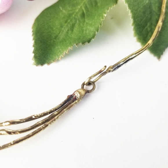 Handcrafted Leaves & Branches Choker Necklace - Picture 9 of 10
